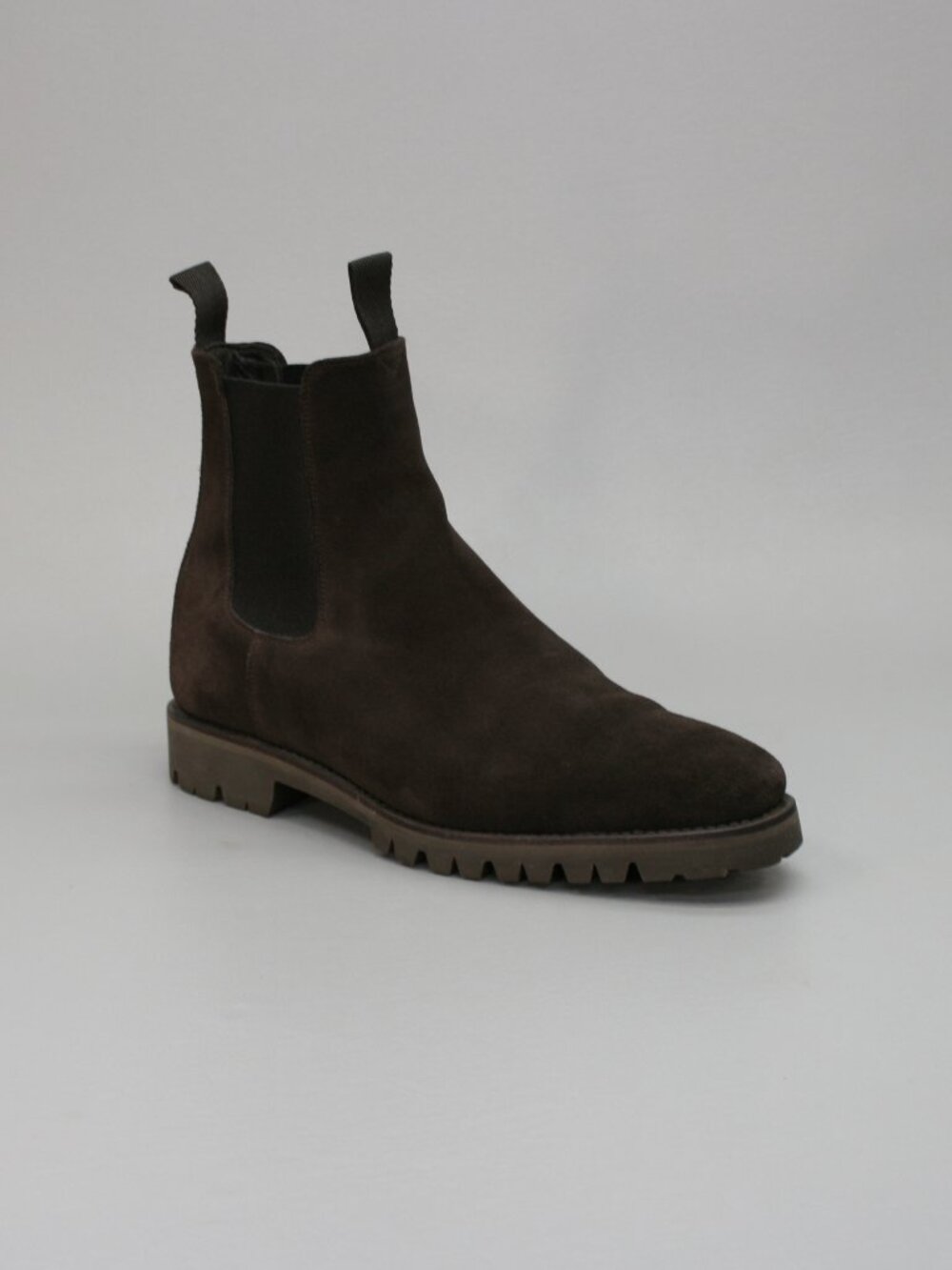 Cavour (8 UK) Men's (9 US) Chelsea Brown Suede Pull-on Ankle Vibram Boots Spain